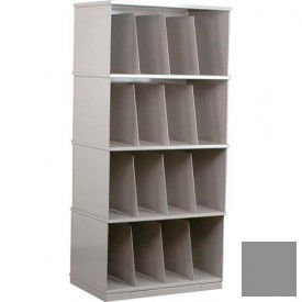 Stackbin® Four-Shelf X-Ray Storage Cabinet Gray 3-4XRGY
