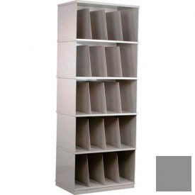 Stackbin® Five-Shelf X-Ray Storage Cabinet Gray 3-5XRGY