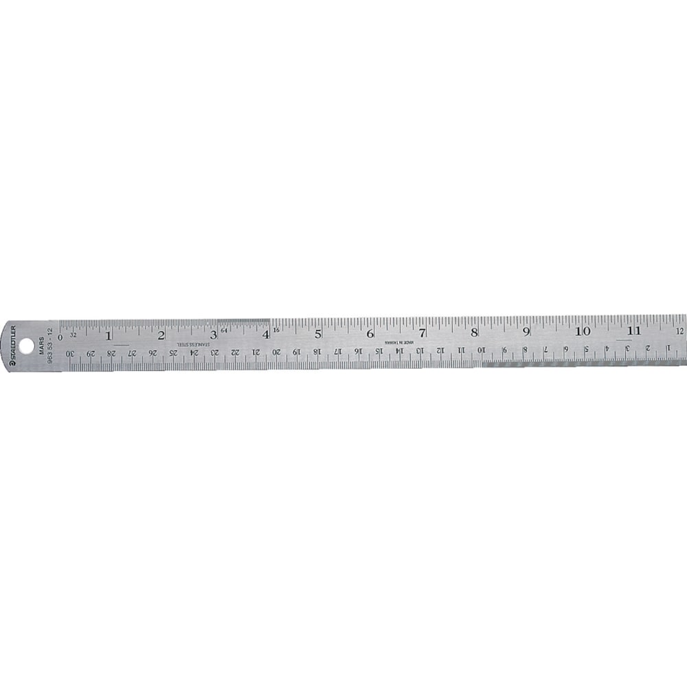 Staedtler Stainless Steel Ruler, 12in MPN:96353-12BK