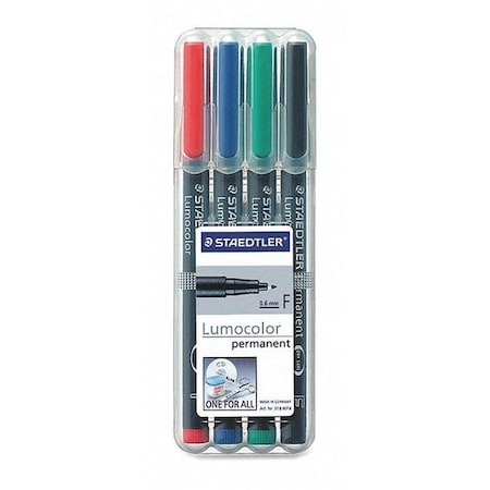 Marker, Perm, Lumocolor, Fine, PK4 MPN:318WP4