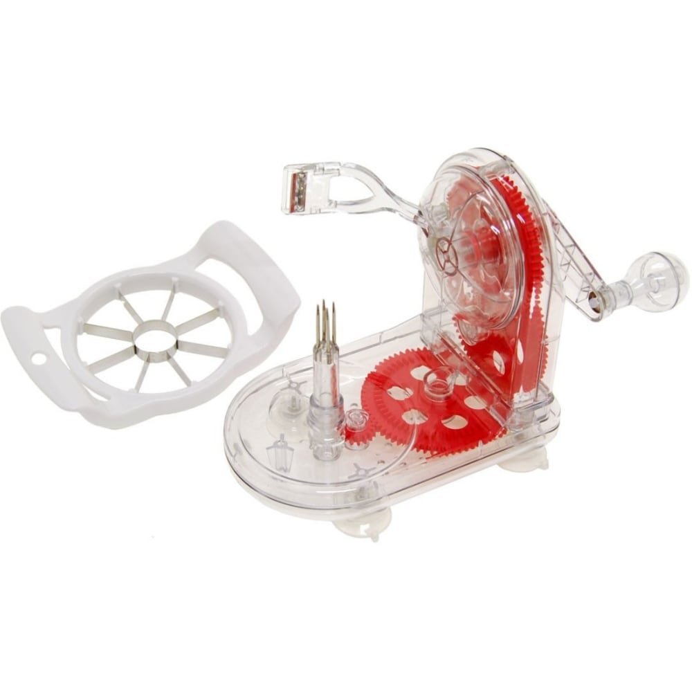 Starfrit Apple Pro Peeler, Red/Clear MPN:93013-006-EXP1