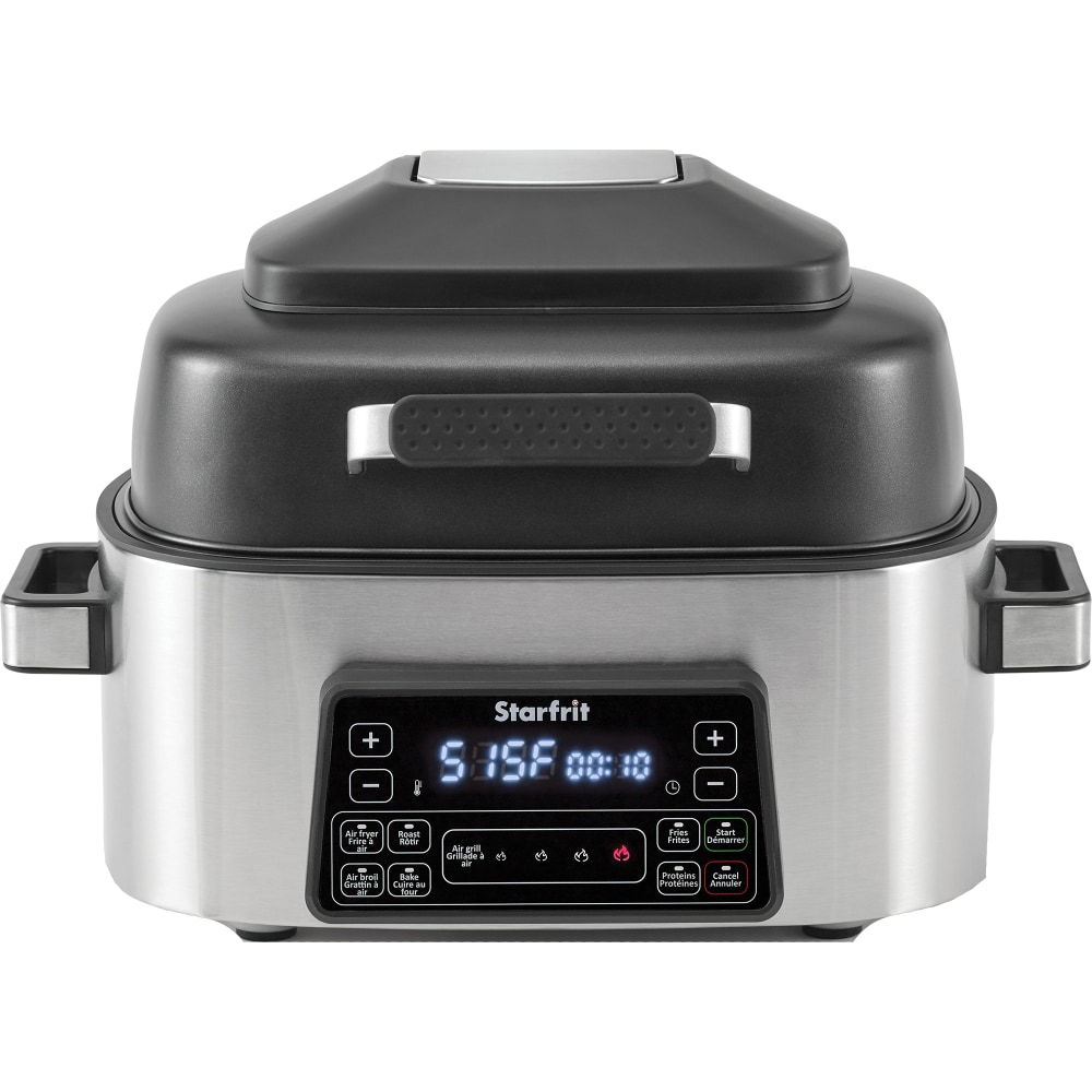 Starfrit 1660W 6.3 Qt 6 -In-1 Indoor Air Fryer And Grill, Black MPN:024616-001-0000