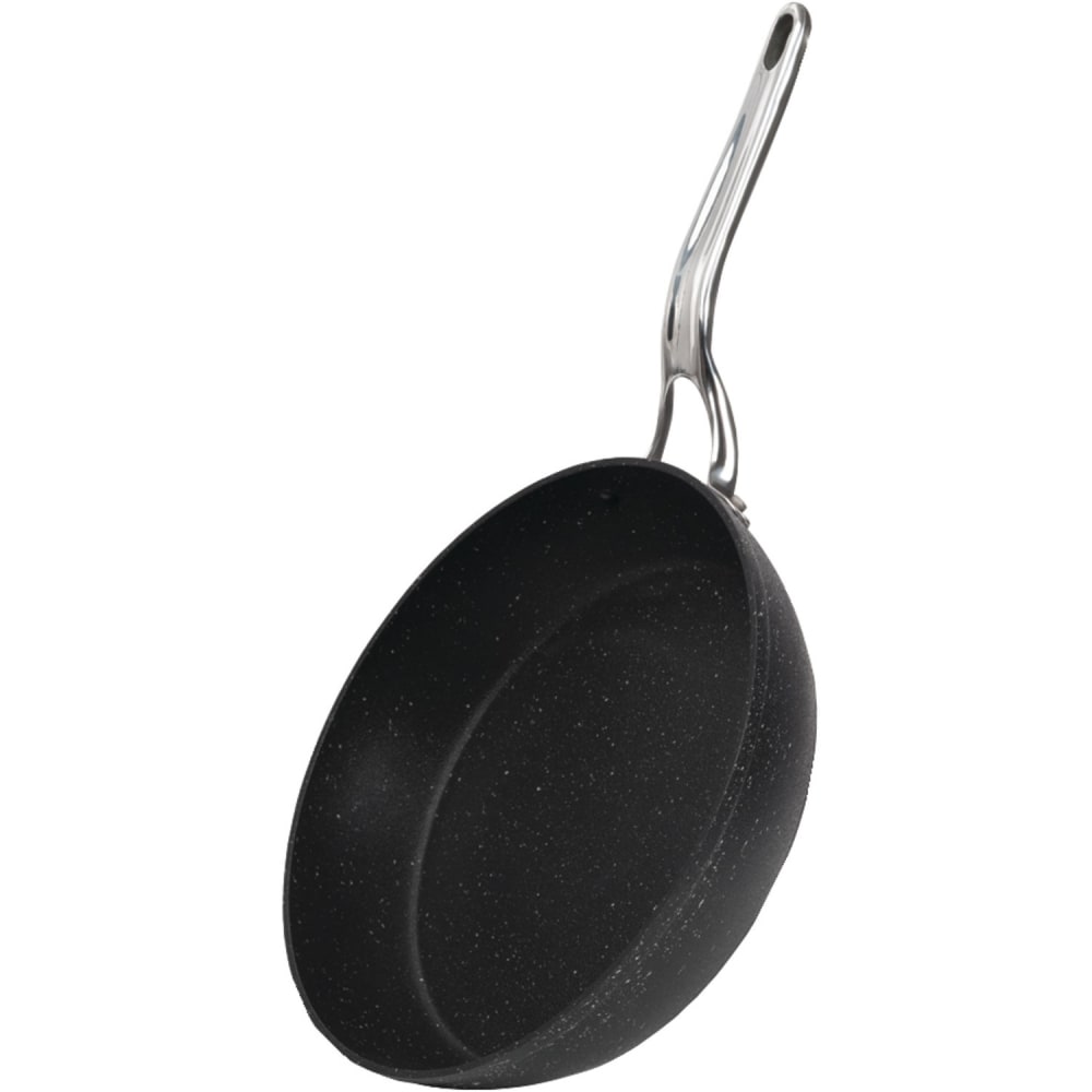 THE ROCK By Starfrit Aluminum Nonstick Fry Pan With Stainless Steel Handle, 12in, Black MPN:060313-004-0000