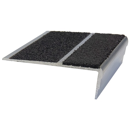 Stair Nosing Extruded Aluminum Black, 48 in W x 1/8 in Thick MPN:333FT-SN4