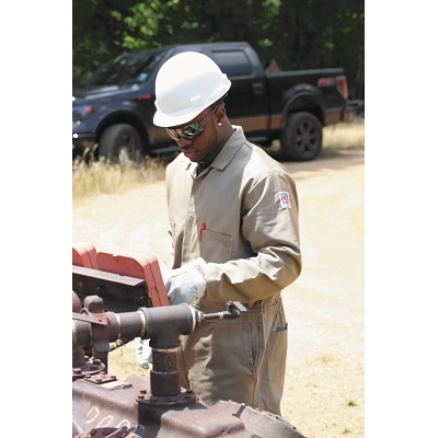Coverall Nfpa 2112 Ul 7.5 OZ. Fr Cotton Tan Size MPN:FRC681-TN-L