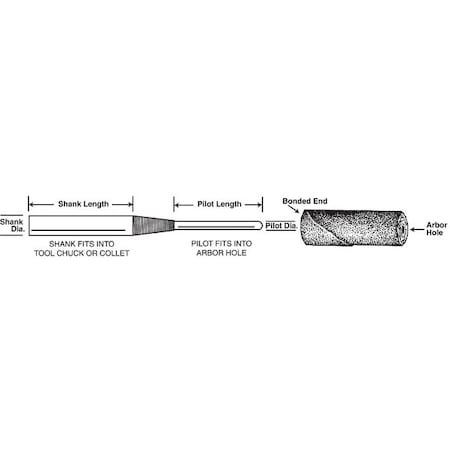 Cartrdg Roll Mandrl, 3/16inDia x 1-1/2inL MPN:66000004706