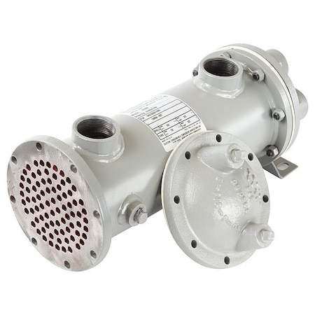 Shell/Tube Heat Exchanger, Copper, 24