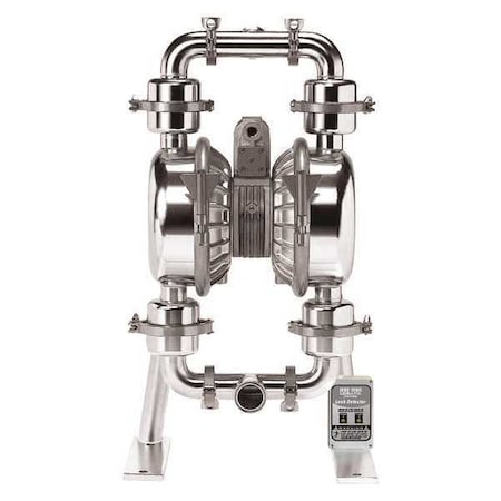 Sanitary Diaphragm Pump, Air Operated, PTFE MPN:SP3A20SST
