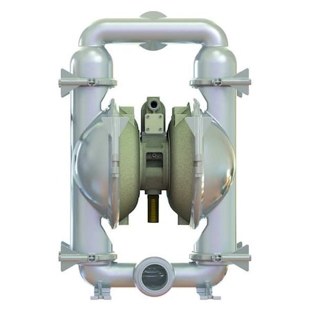 Double Diaphragm Pump, 316 Stainless Steel, Air Operated, PTFE MPN:SPFP30NPT