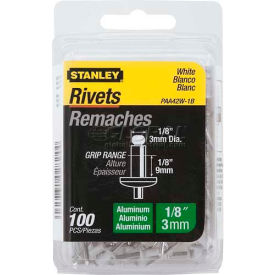 Stanley PAA42W-1B Aluminum Rivets White 1/8
