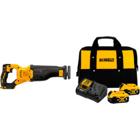 DeWalt® 20V Max XR® Brushless Reciprocating Saw Bundled W/ 2 Pack Battery And Charger Kit B3226142-FI-Kit