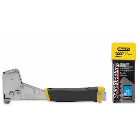 Hammer Tacker, Manual, Hvy Duty, 27/64in, Includes Staples MPN:7yv51