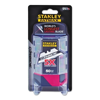 Stanley Fatmax Carbide Hd Util Bld 50 Pack w/Dis MPN:11-800L