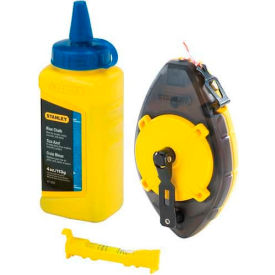 Stanley 47-464 Powerwinder™ Chalk Line Reel Blue Chalk Line Level 47-464