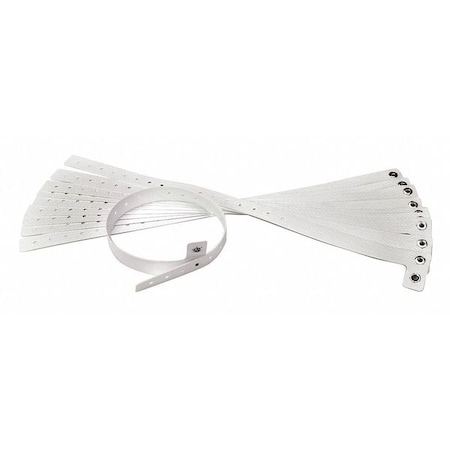 Vinyl Resident Strap with Snap, Gray, PK10 MPN:801A2701