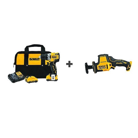 Drill, Cordless, 1, 500 RPM, 12V DC MPN:DCD701F2/DCS312B