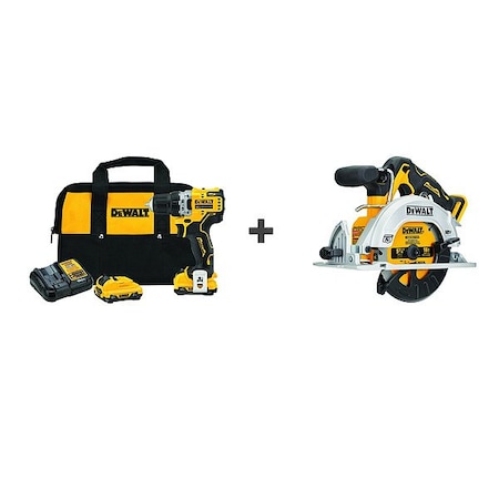 Drill, Cordless, 1, 500 RPM, 12V DC MPN:DCD701F2/DCS512B