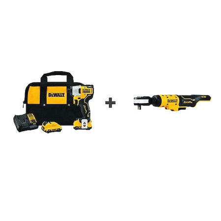 Impact Driver, Pistol Grip, 12VDC MPN:DCF801F2/DCF503B