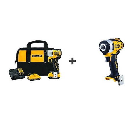 Impact Driver, Pistol Grip, 12VDC MPN:DCF801F2/DCF901B