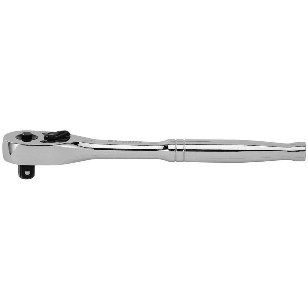Ratchets, Tool Type: Quick-Release Ratchet, Drive Size: 3/8 in, Head Shape: Pear, Head Style: Fixed, Material: Steel, Finish: Chrome MPN:91-929