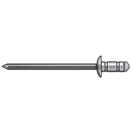 Blind Rivet, Flanged Head, 1/8 in Dia., 5/16 in L, Aluminum Body, 500 PK MPN:AD43ABSLF201