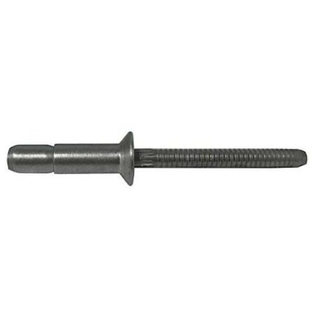 Blind Rivet, Countersunk Head, 1/4 in Dia., 0.685 in L, Steel Body, 100 PK MPN:ISSK0808-VL