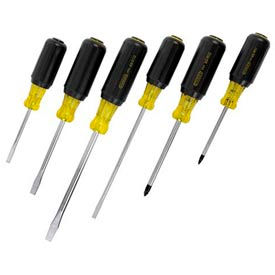Stanley 66-565 6 PC. Vinyl Comfort Grip Cabinet. Standard & Phillips Screwdriver Set 66-565