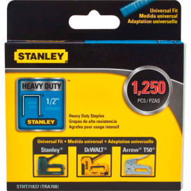 Stanley® STHT71837 Heavy-Duty Narrow Crown Staples 1/2