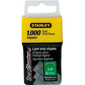 Stanley TRA204T Light Duty Wide Crown Staples 1/4
