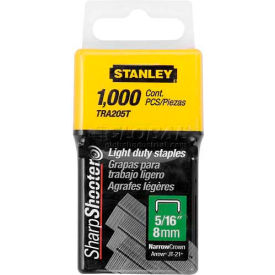 Stanley TRA205T Light Duty Wide Crown Staples 5/16