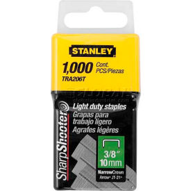 Stanley TRA206T Light Duty Wide Crown Staples 3/8