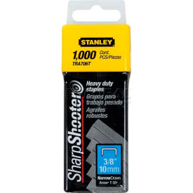 Stanley TRA706T Heavy-Duty Narrow Crown Staples 3/8