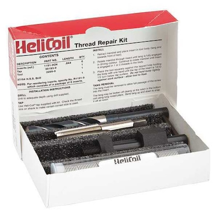 Free-Running Helical Insert Repair Kit, Helical Inserts, 9/16