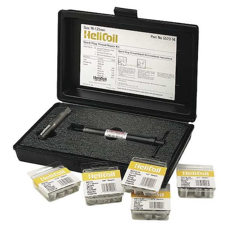 Free-Running Helical Insert Repair Kit, Helical Inserts, M14-1.25, Plain 18-8 Stainless Steel MPN:5523-14