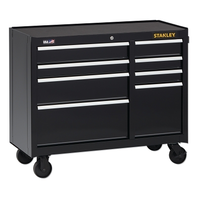 Stanley 300S 41IN 8 Drawer Cabinet - Black MPN:STST24181BK