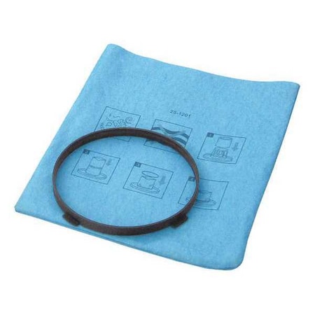 Blue Cloth Reuseable Filter, w/Clamp Ring MPN:25-1201