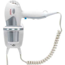 Sunbeam® Greensense™ Full-Size Wall Mount Hair Dryer LED Nightlight White HD3001001000 - Pkg Qty 4