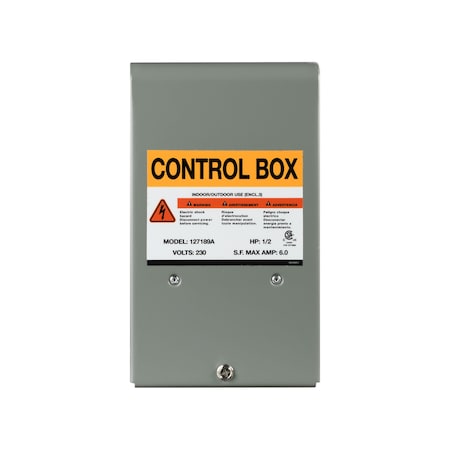 Control Box, Submersible Well Pump, 1/2 HP MPN:127189A