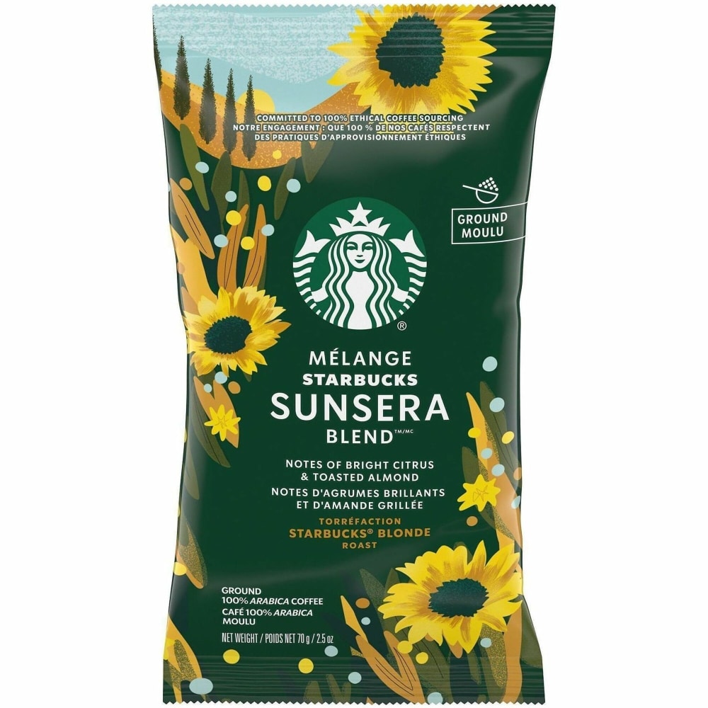 Starbucks Sunsera Blend Ground Coffee - 2.5 oz - Sunsera Blend - 18 / Box MPN:06614