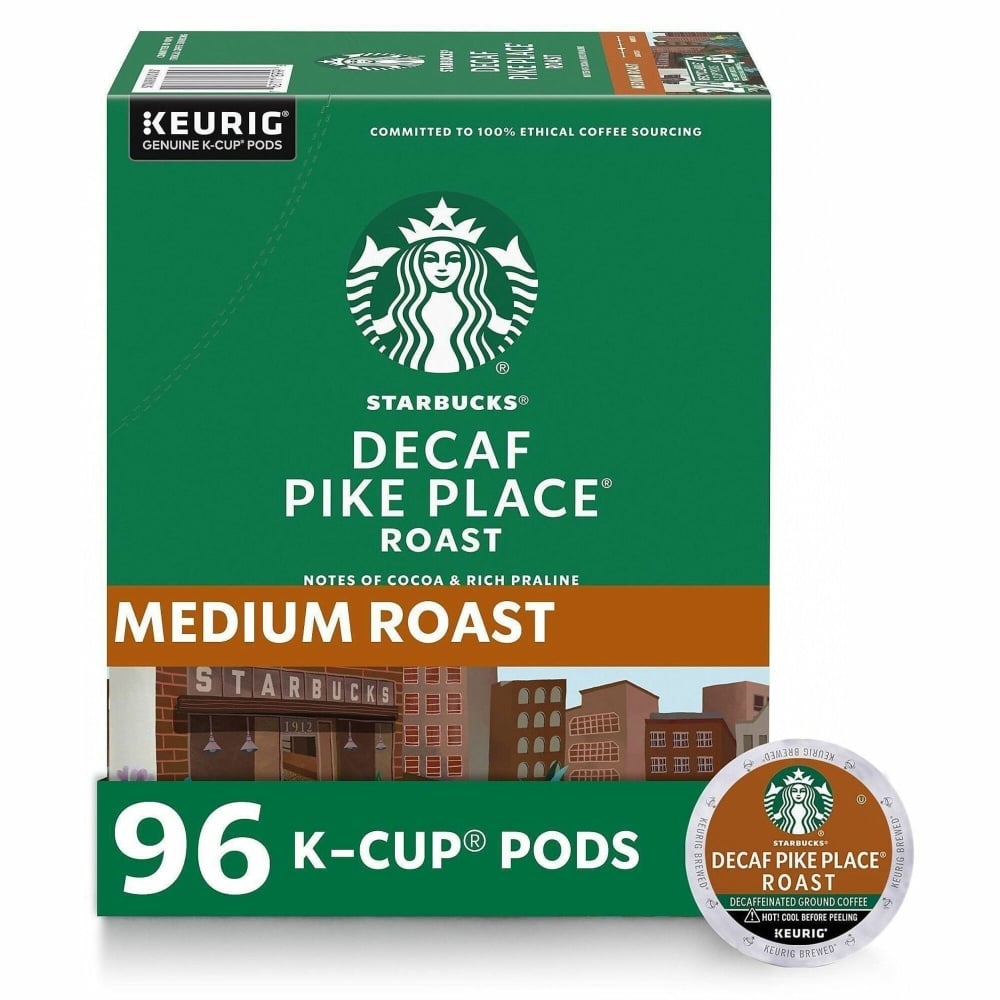 Starbucks K-Cup Decaf Pike Place Roast Coffee, 24/Pack, 4/Box, 12434952CT MPN:12434952CT