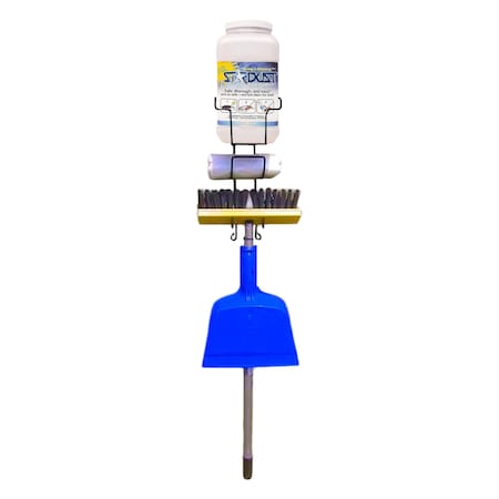 Spill Control Station, 1 gal Volume Absorbed per Kit, Wall Mounted Rack, Gray, 17 MPN:D560