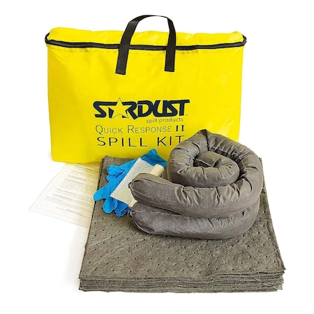 Spill Kit, 6 Gallon Volume Absorbed Per KIt, Chemicals/Hazardous Materials, 24 Components, Yellow MPN:D715