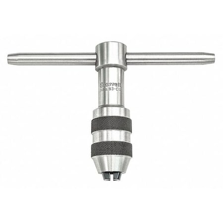 Tap Wrench, T, Sliding, 1/4 in Min. Tap Size, 1/2 in Max. Tap Size, 3 1/2 in Overall Length MPN:93C