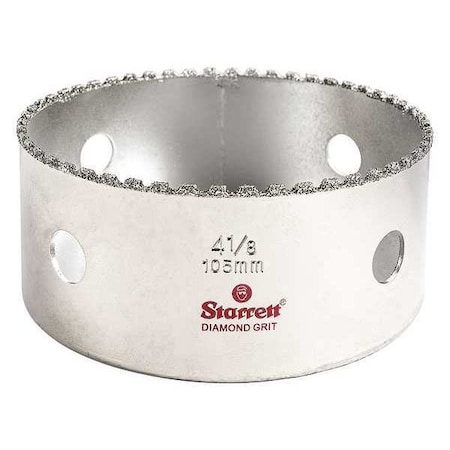 Synthetic Diamond Grit Hole Saw, 4-1/8