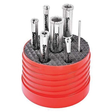 Diamond Tile Hole Saw Kit, 7 Piece MPN:KD2000TD1