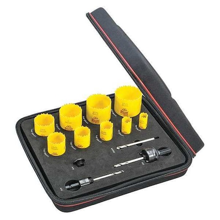 All Purpose Kit, w/ 9 Hole Saws, Arbors MPN:KDC09051-N
