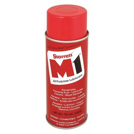Penetrating Lubricant, 12 oz, Aerosol Spray Can, Mineral Oil Base, Not Rated, Amber, 12 PK MPN:M1-95173