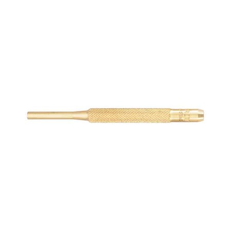 Brass Drive Pin Punch, 3/16 In Tip, 4 In L MPN:B565E