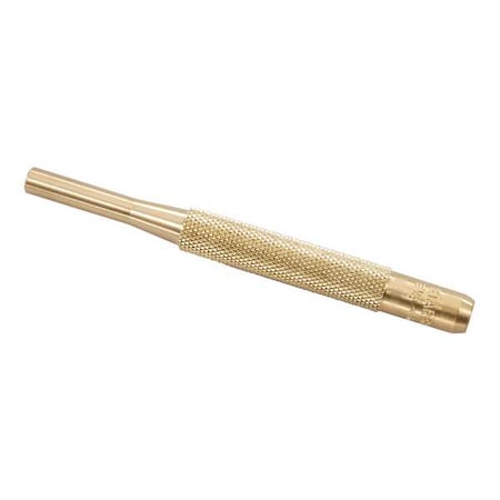 Brass Drive Pin Punch, 1/4 In Tip, 4 In L MPN:B565G