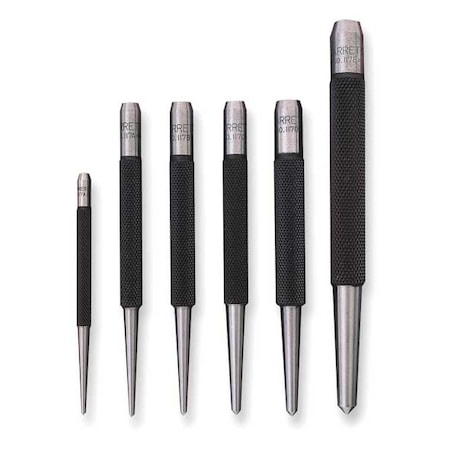 Center Punch Set, Steel, 5 pcs. MPN:S117PC